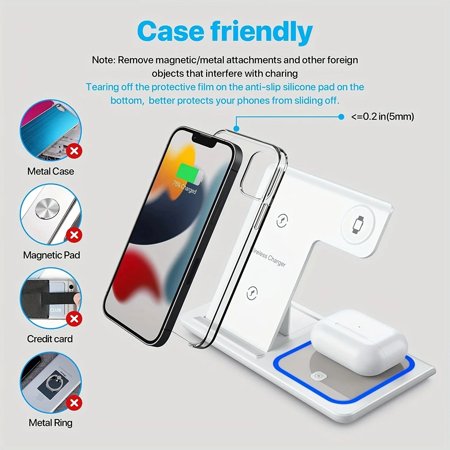 CHARGEMAX 3 in 1 For iPhone, Apple Watch, Airpods - Induction Charger