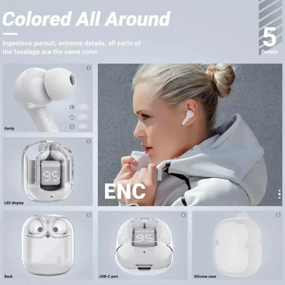 Earphone - Led Digital Display