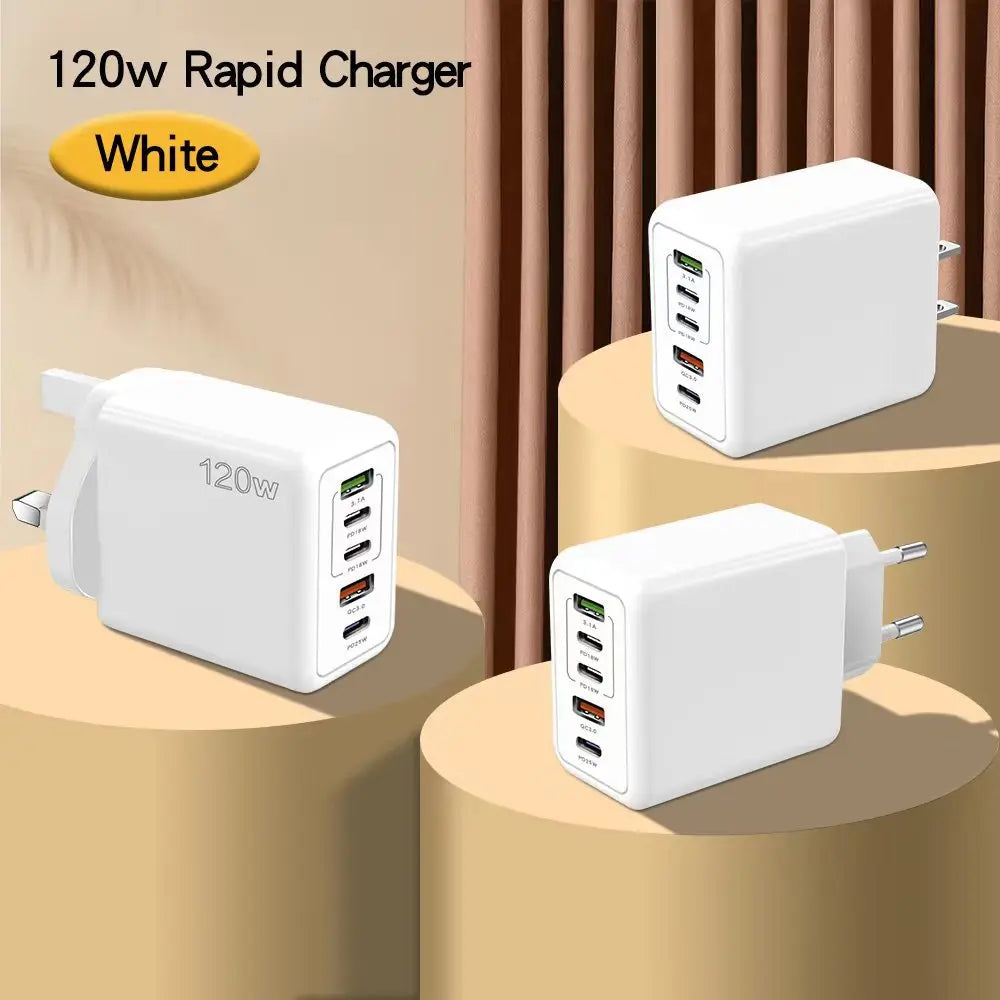 Multi Charger Fast - 5 Port USB C + Type C