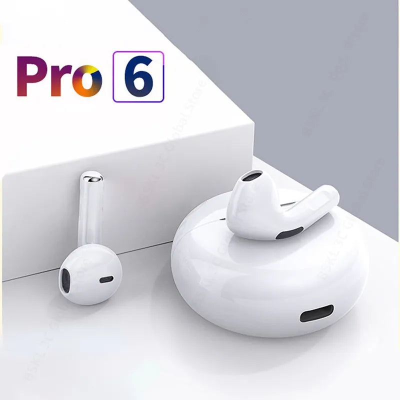 Air Pro 6 TWS Wireless Bluetooth - Earphones Mini Pods Earbuds